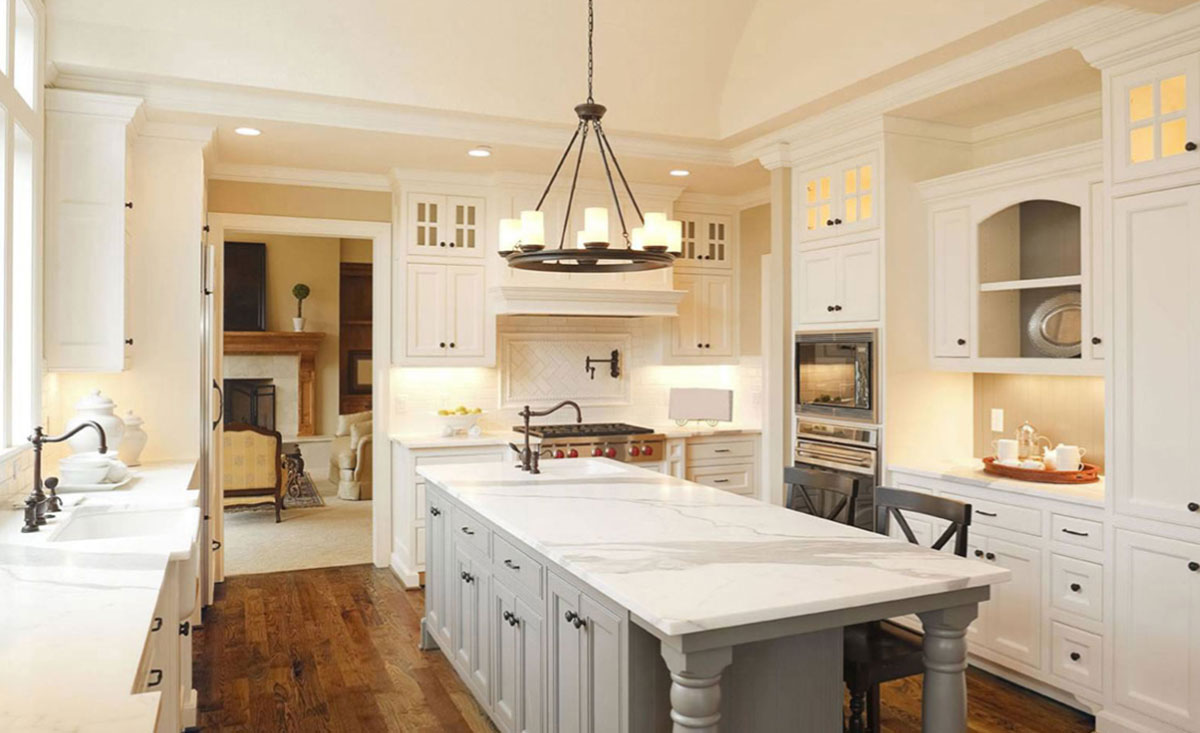 Calacatta White Marble kitchen countertops